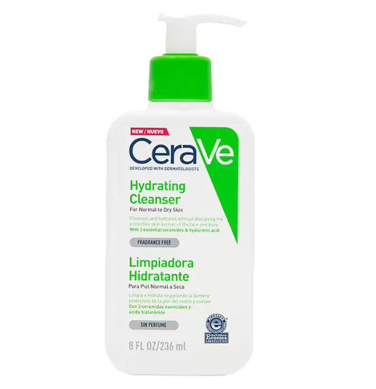 CeraVe Limpiador Facial Hidratante Lavado Con Ácido Hialurónico 236 Ml